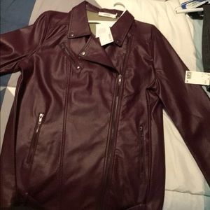 Oversized Faux leather jacket